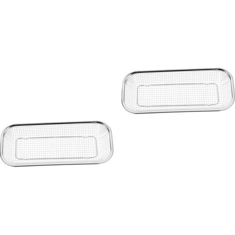 Lot de 2 paniers vidange ustensiles, seau couverts lave-vaisselle, égouttoir passoire