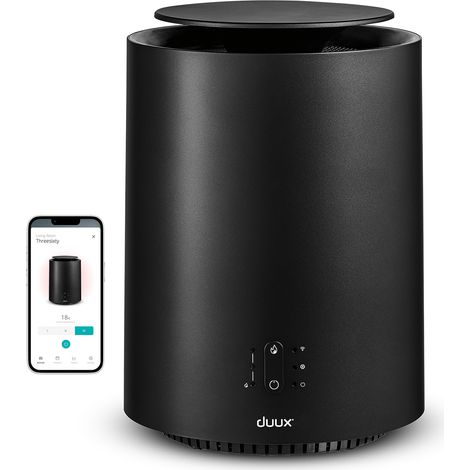 Duux chauffage soufflant céramique connecté à 360° TRHEESIXTY 2 NOIR MAT 1800W DXCH30 (1/5)