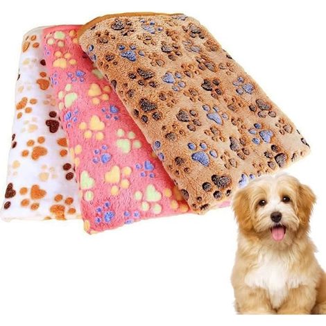 3PCS couvertures pour chien/chat,Lavable et moelleuse,Pour petits chiens et chats,Tapis de couchage pour pour Canapé/Lit(4060CM) (1/4)