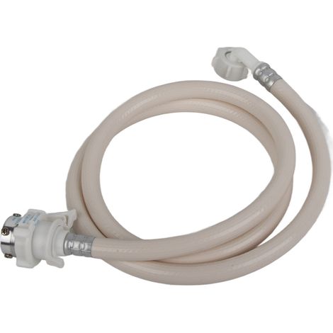 Tuyau d'arrivée d'eau pour lave-linge Haier, en PVC anti-éclatement avec raccord métallique, 1,5 m / 4,9 pi (1/5)