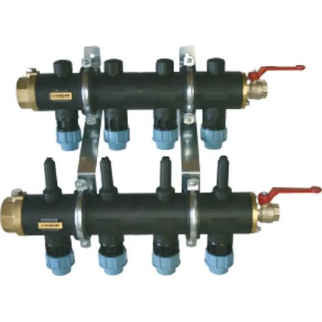 Bosch Accessori pompe di calore geotermiche Nr. 1137 distributore di fluido termovettore a 4 vie DN 32, 7719002864