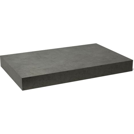 Egger Naturel Waschtischplatte 123,5 x 8 x 50 cm, matt dunkelgrauer Betoneffekt (DO12050BCS)