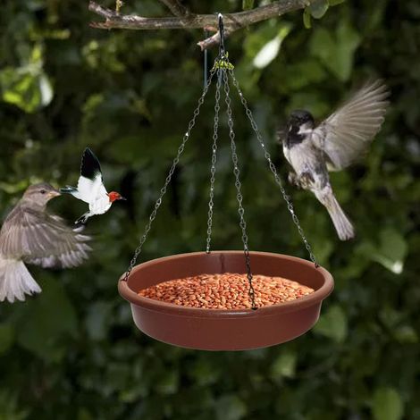 Hängendes Vogelbad, rundes Vogelbad, Vogelfutterhaus (1/5)
