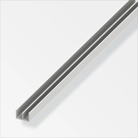ALFER - 1mt - PROFILO DI GIUDA A MONTAGGIO ALTO 10x15x10MM - IN PLASTICA RESISTENTE - COLORE BIANCO