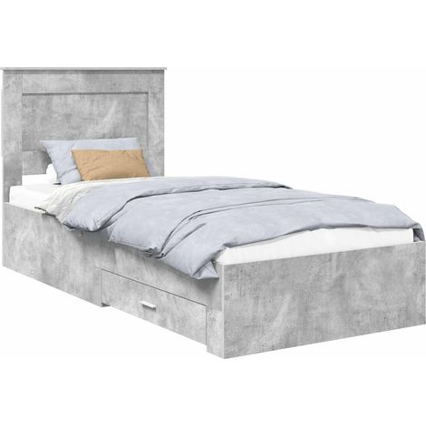 Maison Exclusive - Bettgestell mit Schubladen mit Kopfteil Holzwe