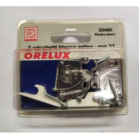 ORECA - CRICCHETTI BIANCHI BLOCCA ANTINE33MM PZ2