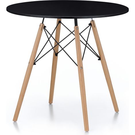 Tavolo da pranzo Aga 80 cm Nero