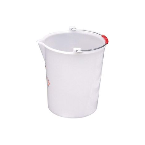 Secchio Alimentare con Becco 12 l Bianco Ics