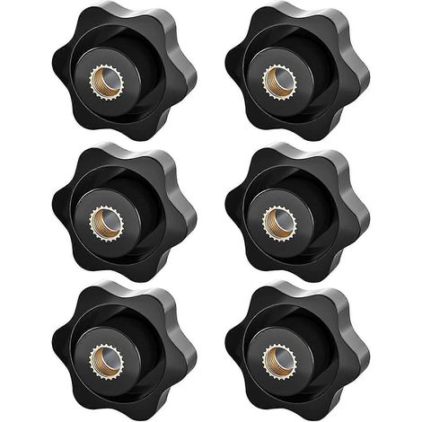 Écrou de serrage à bouton étoile M8, fileté et réglable pour meubles et électronique mécanique (1/5)