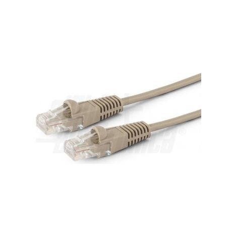 Cavo di rete Patch in Rame Cat. 5e Grigio U/UTP 3m