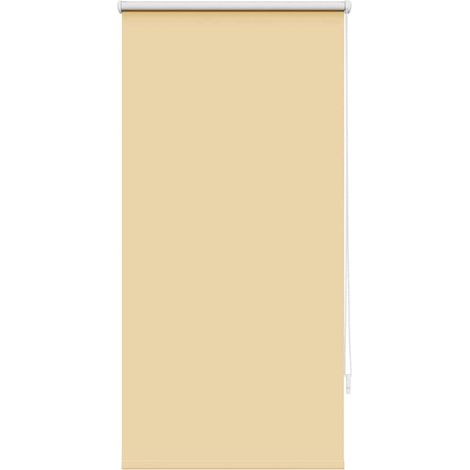 Tenda a rullo Tenda avvolgibile oscurante 64,4x120 cm Tessuto Larghezza 60 cm Beige (1/4)