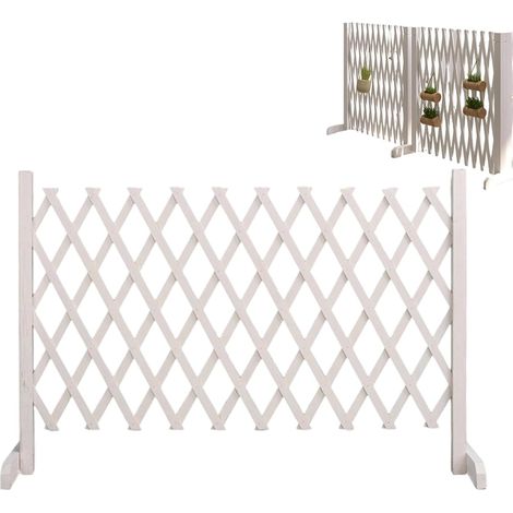 Barrière pour Animaux Rétractable - Barrière en Bois pour Animaux Anti - (1/5)