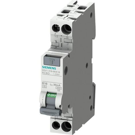 Siemens 5SV13166KK16 FI-Schutzschalter/Leitungsschutzschalter 1polig 16 A 0.03 A 230 V (1/5)