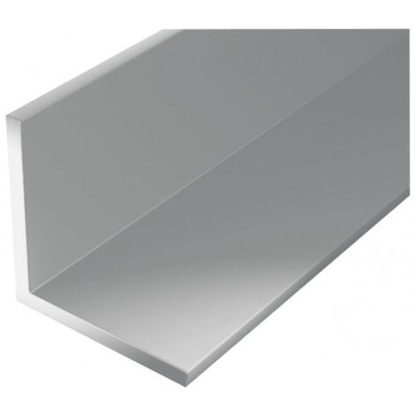 Profil d'angle en aluminium isocèle 2000mm – 30x30mm – Finition argent – Pour structures légères et chantiers – Alberts
