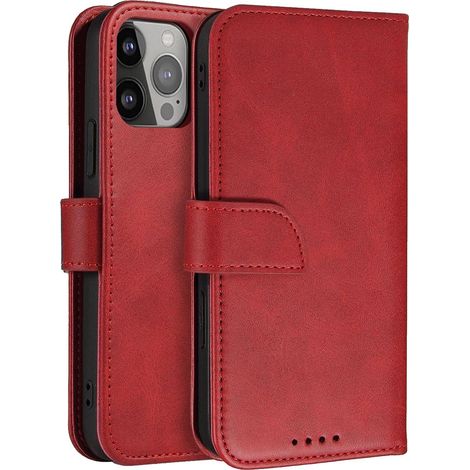 Funda protectora con solapa para Samsung Galaxy S25+ Magnet Case - roja (1/5)