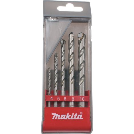 MAKITA D-05175 (5pc) Masonry drill bit set 4mm 5mm 6mm 8mm 10mm