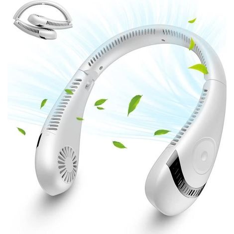 Ventilateur portable - 3 Vitesses - 5000 mAh - USB Rechargeable - Silencieux (1/4)
