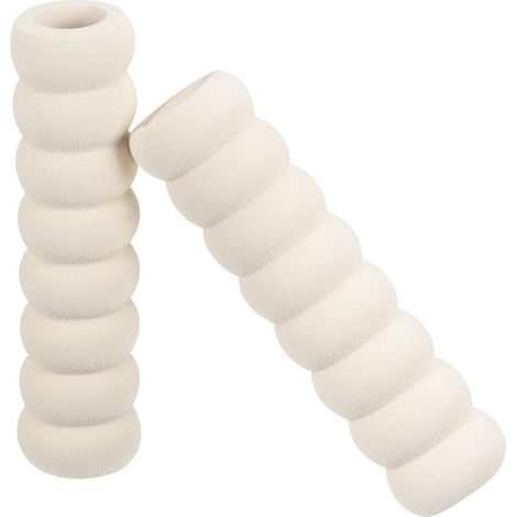 Isolierende Türgriffkappen, 5 Stück, Nitrilkautschuk, 13,5 cm, Wärmeschutz für Eingangstüren, weiß