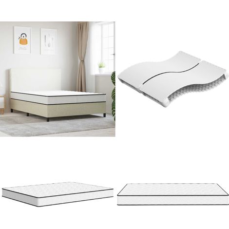 Matratze Bonnell-Federkern Mittel 160x200 cm - Bonnell-Matratze - Federkernmatratze - Doppelbettmatratze - Matratze 160x200 - Mittelhart - Home & Living