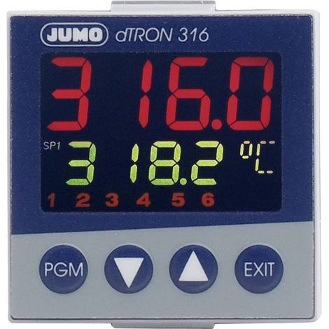 [NEUWERTIG] B-Ware Jumo Kompaktregler 00475033 Temperaturregler 4 Relais AC/DC 20-30V LCD 48x48mm (1/2)