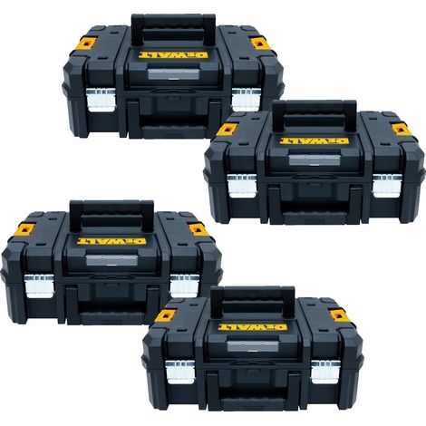 4 x Dewalt DWST1-70703 TStak II Power Tool Storage Box 13.5L T-STAK Case (1/2)