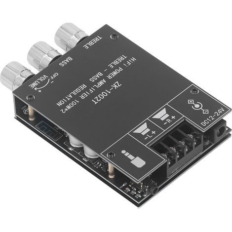 100-W-Bluetooth-5.0-Audio-Leistungsverstärker, Zweikanal-Stereoplatine, DC12-24V-Funkempfänger für DIY-Lautsprecher (1/5)