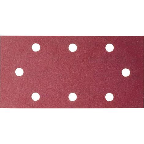 Papier abrasif pour ponceuse vibrante avec bande auto-agrippante, perforé Bosch Accessories 2609256A89 Grain 80 (L x l) (1/3)