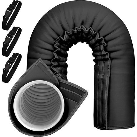 Housse Isolante pour Tuyaux de Climatisation - Protection Thermique et Anti-Poussière, Gainage Facile à Installer pour Conduits d'Air Conditionné