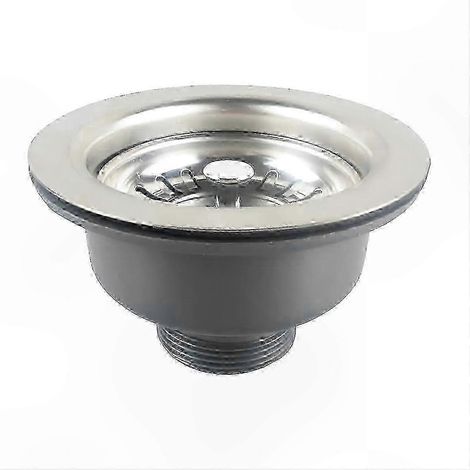 Küchenabtropfkorb aus Edelstahl (110 mm), ABS-Abtropfkorb ohne Überlauf, praktisches Spülbeckenzubehör (1/5)