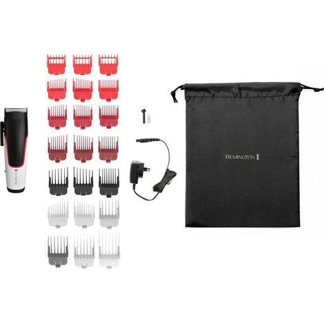 Cortadora de cabello - REMINGTON - Easy Fade - Cuchillas de acero japonés autoafilables - 50 min de autonomía - 21 peines de 1,5–25 mm