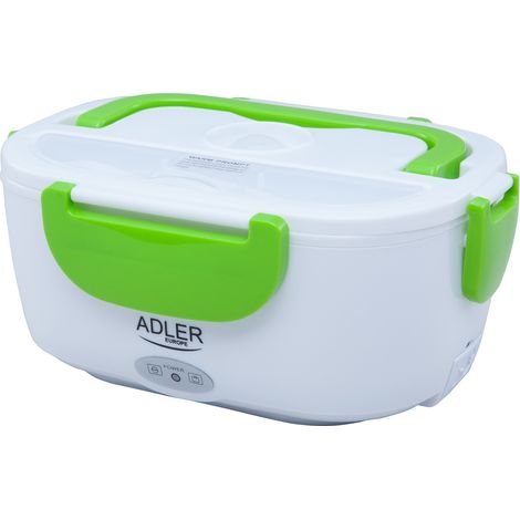 Lunchbox électrique Adler AD 4474 verte, Boite à Repas chauffante 1,1 litre + Cuillère (1/4)