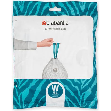 Brabantia PerfectFit Bags W 5 litre Dispenser Pack of 40 bags (1/5)