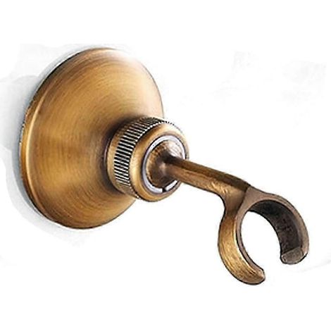 Support de pommeau de douche en bronze, support mural pour pommeau de douche (1 pièce, bronze) (1/4)