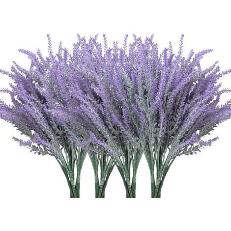 12 Pièces Fleurs de Lavande Artificielles, 36 cm Bouquet de Lavande, Fleur Artificielle pour Table de Mariage, Terrasse de Jardin et Décoration de la Maison (1/5)