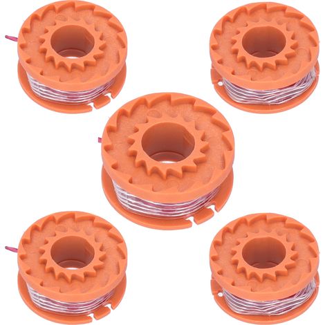 Lot de 5 bobines de fil pour coupe-bordure, compatibles WORX WG150E WG151E WG154E WG155E WG157E WG160E WG163E (1/5)