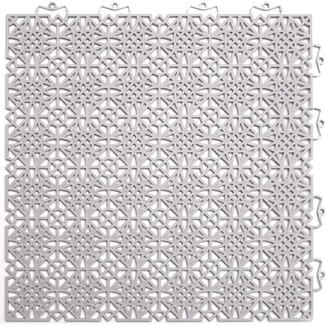 andiamo Terra sol - Piastrelle per terrazze, Sistema a Scatto, Pannelli in plastica per Esterni, per balconi, terrazze, Rivestimento Esterno per Balcone, Resistente alle intemperie, Pannello Interno (1/4)