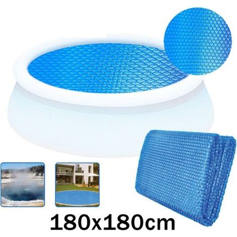 Bâche à bulles ronde pour piscine 180 cm - Bleu