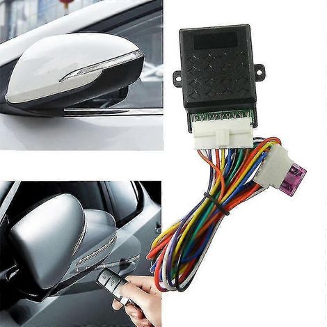 Módulo universal de plegado de espejos retrovisores laterales para coche con sistema de apertura y cierre automático (1/4)