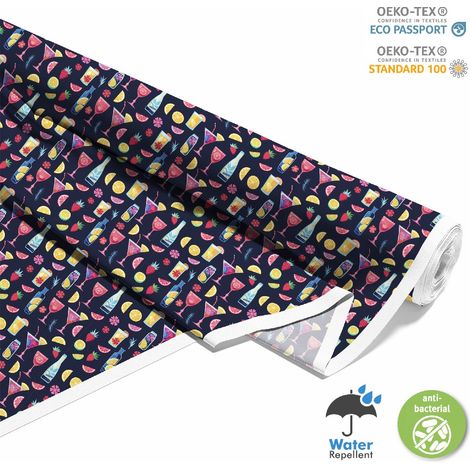 TISSUS DÉCORATIFS D'EXTÉRIEUR OXFORD - Motif Cocktail DX8826 (1/5)