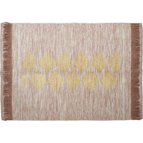 Tapis de Salon "Imprimé" 120x170cm Nude & Or (1/4)