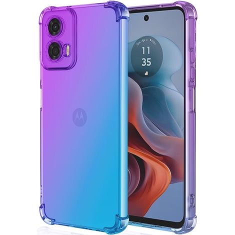 Fallfeste Schutzhülle mit Farbverlauf für Motorola Edge 50 Fusion 5G, Lila/Blau (1/4)