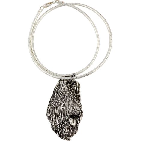 Briard, Berger de Brie I - collar para perros, joyería única para amantes de los perros, colgante de serpiente único de Art-Dog (1/5)