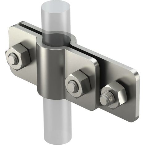 OBO Bettermann Anschlussschelle für OMEX-Erder 20mm Edelstahl, rostfrei A2 1.4301, 5 Stück, 5001366