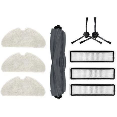 pièces de rechange pour aspirateur robot Xiaomi Dreame D10S / D10S Pro : brosse principale, filtre et chiffon de nettoyage. (1/5)