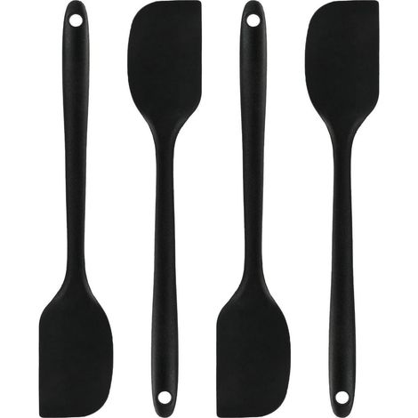 4er Set Silikonspatel & Teigschaber, flexibel, hitzebeständig, für Küche
