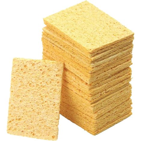 Éponge pour Fer à Souder, 20 Pièces 4x5,5x1 cm Éponges de Nettoyage Professionnelle pour Panne a Souder, Éponge de Nettoyeurs pour Buse, Résistant à Haute Température Accessoires de Soudure
