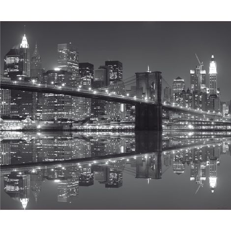 papier peint panoramique New York gris - Sanders & Sanders (1/3)
