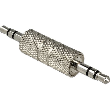 Adapter audio klinke 3,5mm stecker stecker 3 pin metall delock