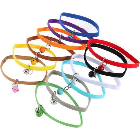 Colliers d'identification pour chiots, colliers réglables, lot de 12 couleurs (1/5)