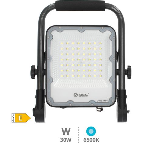 Proyector aluminio LED con soporte móvil 30W 6500K IP65 Gris (1/5)